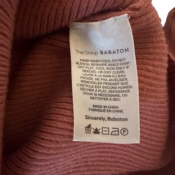Aritzia The Group by Babaton Mcway Merino Wool Sweater Sz XS - Picture 5 of 5